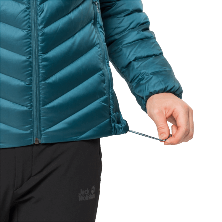 Blue Coral Men's Passamani Down Hoody Original Brand Jack Wolfskin