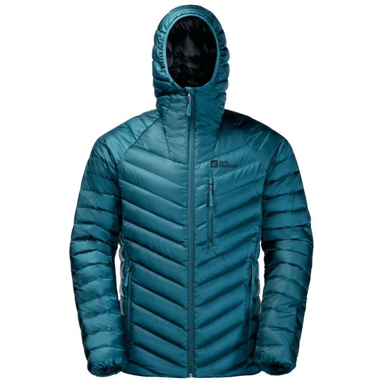Blue Coral Men's Passamani Down Hoody Original Brand Jack Wolfskin