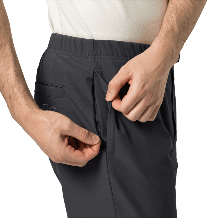 Hot Men's Winter Walk Pants Brand Jack Wolfskin Black