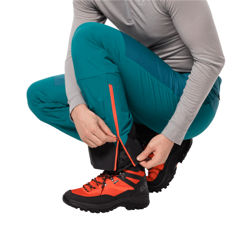 Fashion Brand Jack Wolfskin Men's Alpspitze Pants Blue Coral