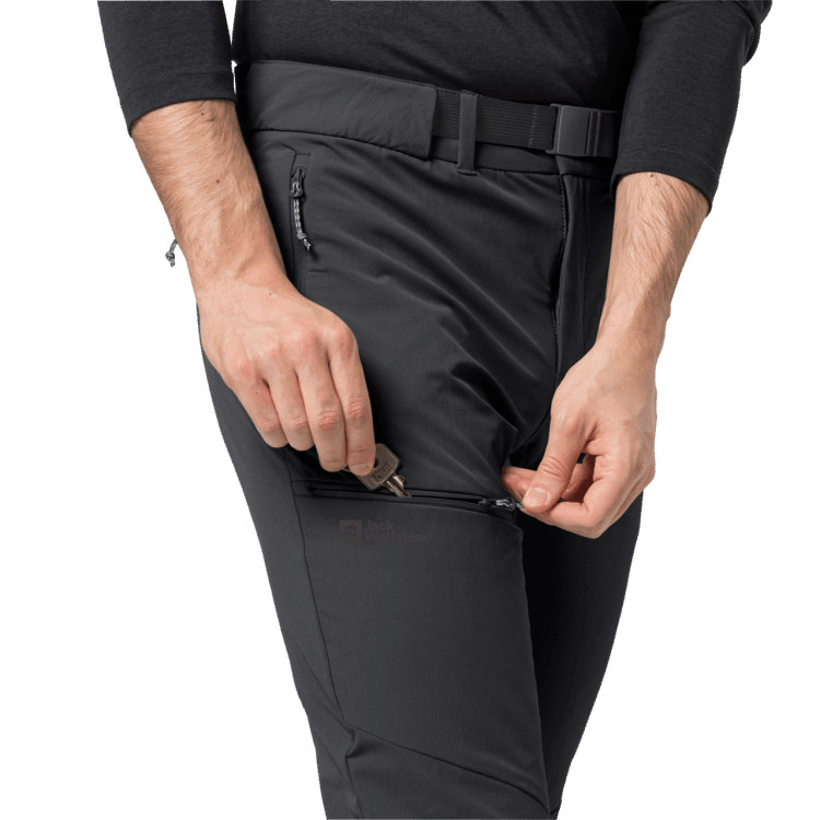 Collections Black Men's Holdsteig Pants Brand Jack Wolfskin