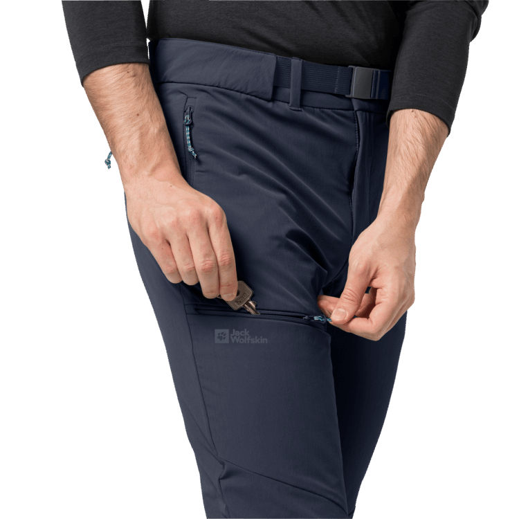 Men's Holdsteig Pants Brand Jack Wolfskin Night Blue Origin