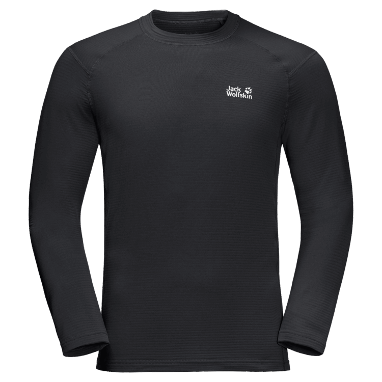 Men's Infinite L/S Hot Black Brand Jack Wolfskin