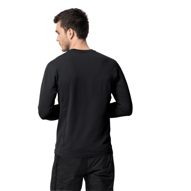 Men's Infinite L/S Hot Black Brand Jack Wolfskin