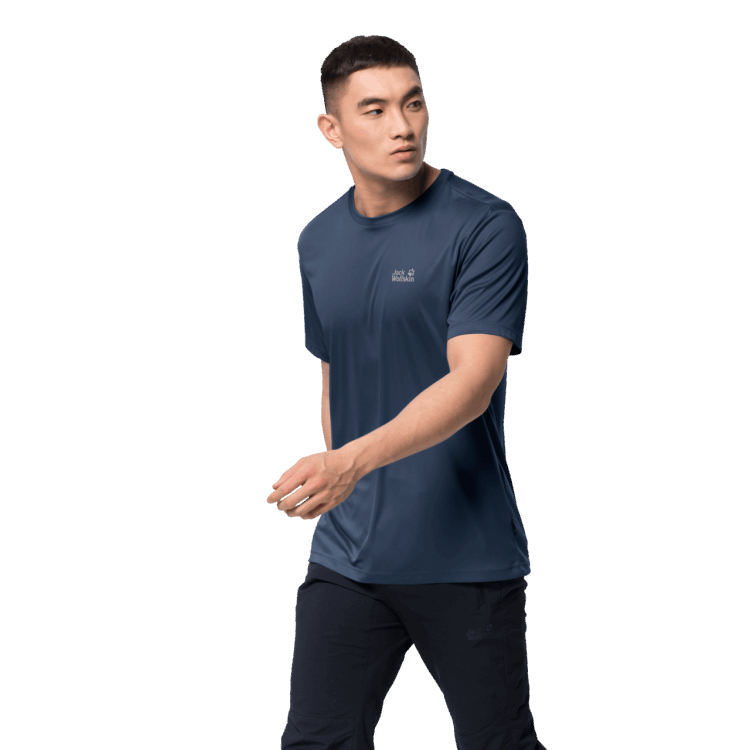 Brand Jack Wolfskin Men's Tech T Dark Indigo Collections