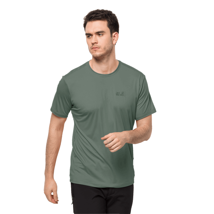 Hedge Green Men's Tech T Brand Jack Wolfskin Hot