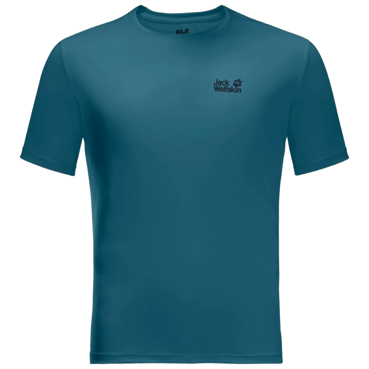 Blue Coral Men's Tech T Best Brand Jack Wolfskin