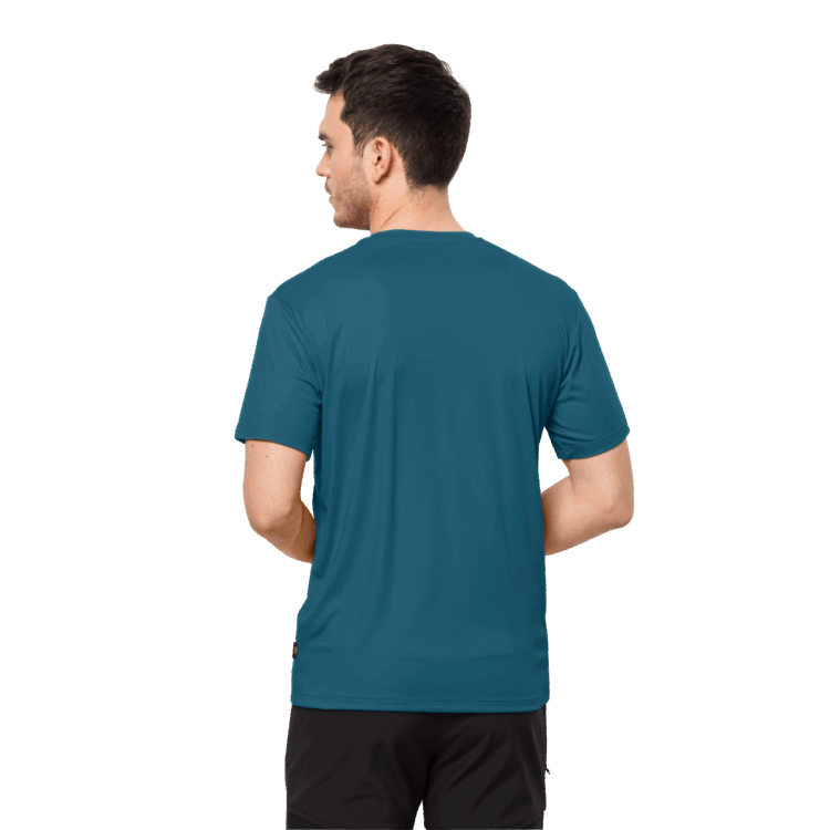 Blue Coral Men's Tech T Best Brand Jack Wolfskin