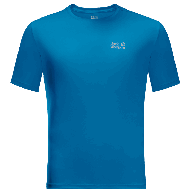 New MEN'S TECH T Brand Jack Wolfskin Blue Pacific 1362