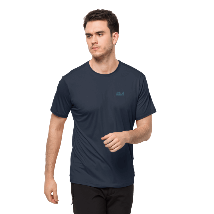 Fashion Men's Tech T Night Blue Brand Jack Wolfskin