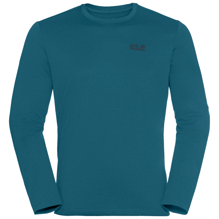 Men's Sky Thermal Ls T Blue Coral Brand Jack Wolfskin Original