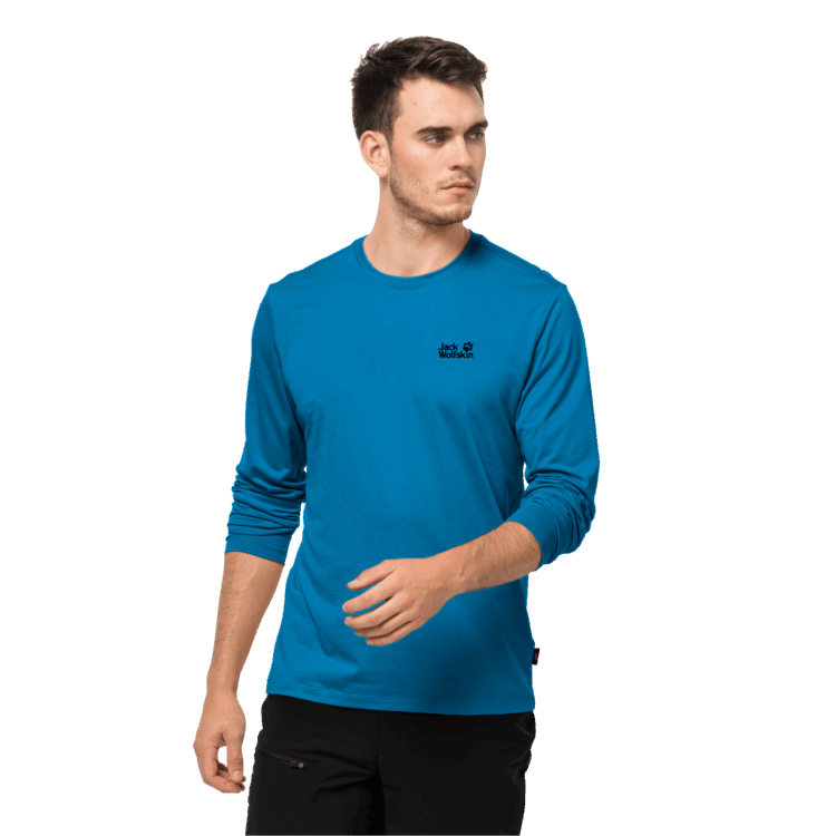 Men's Sky Thermal Ls T Blue Pacific Hot Brand Jack Wolfskin