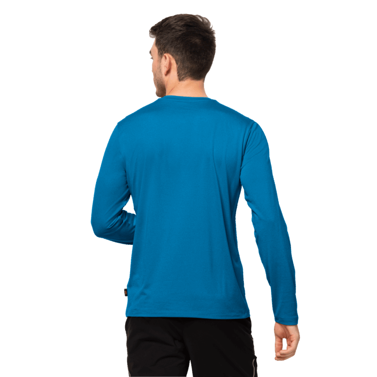Men's Sky Thermal Ls T Blue Pacific Hot Brand Jack Wolfskin