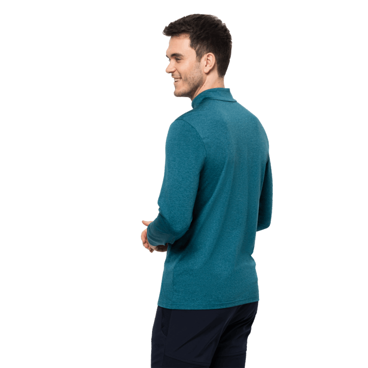 Blue Coral Brand Jack Wolfskin Men's Sky Thermal Half-Zip