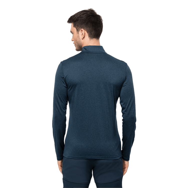 Night Blue Brand Jack Wolfskin Men's Sky Thermal Half-Zip Original