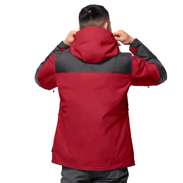 Red Lacquer Jasper 3In1 Men Collections Brand Jack Wolfskin
