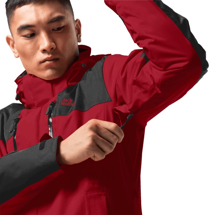 Red Lacquer Jasper 3In1 Men Collections Brand Jack Wolfskin