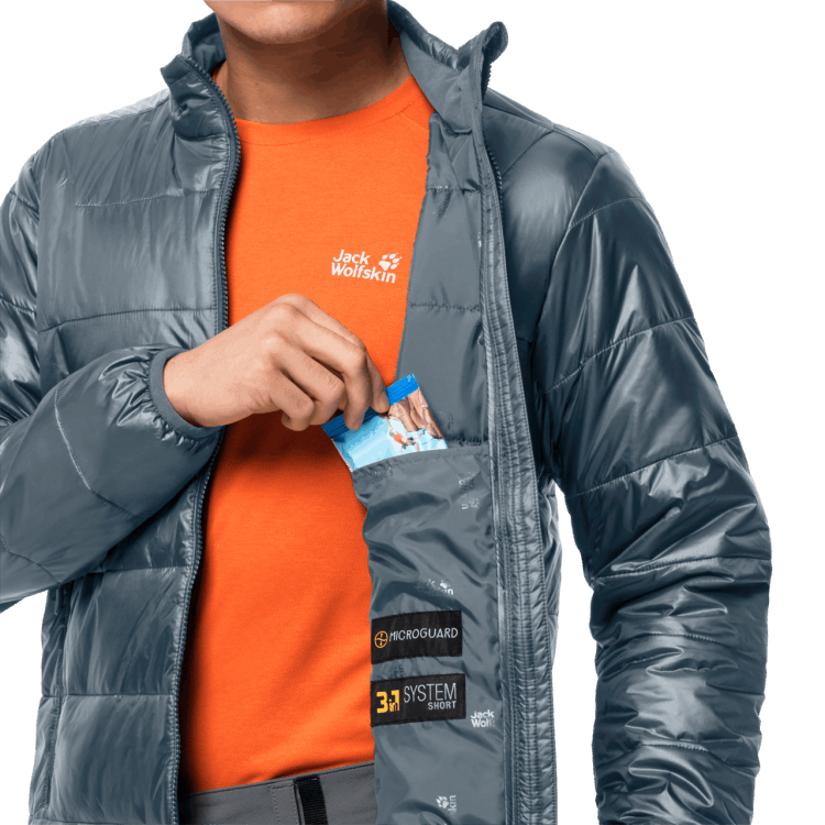 Origin Jasper 3In1 Men Brand Jack Wolfskin Storm Grey