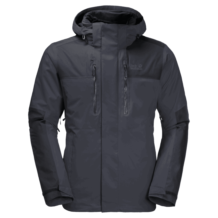 Origins Jasper 3In1 Men Ebony Brand Jack Wolfskin