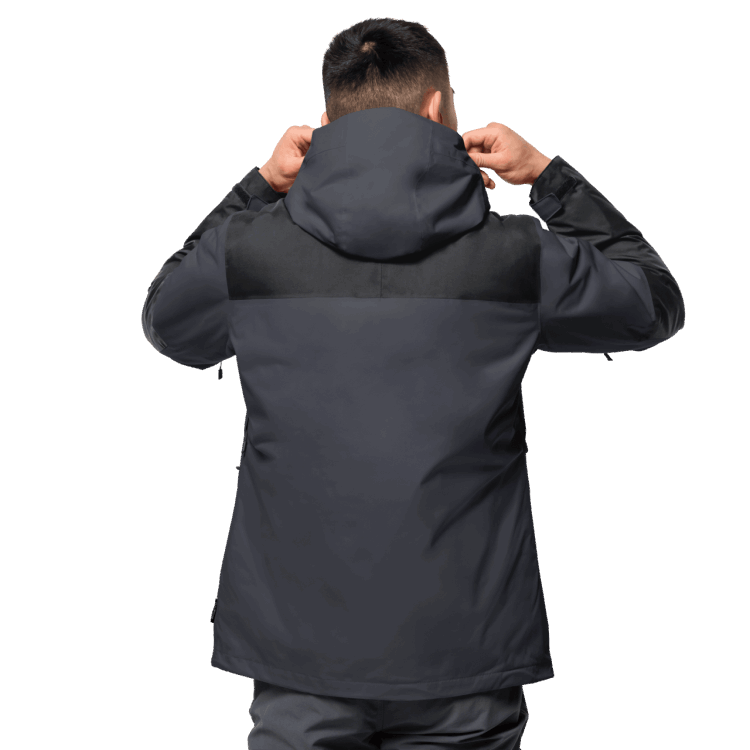 Origins Jasper 3In1 Men Ebony Brand Jack Wolfskin