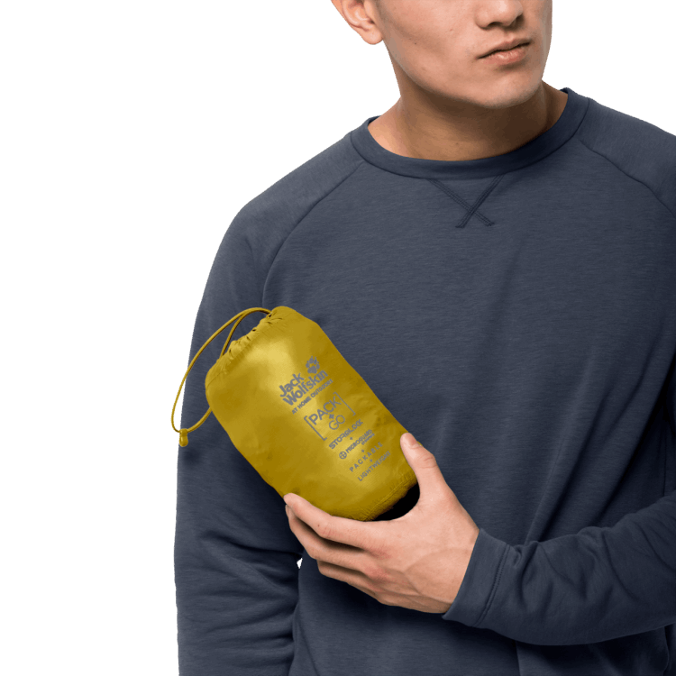 Hot Lemon Curry Men's JWP Vest Brand Jack Wolfskin