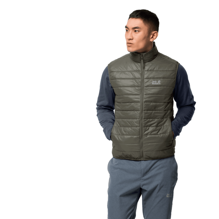 Men's JWP Vest Brand Jack Wolfskin New Grape Leaf