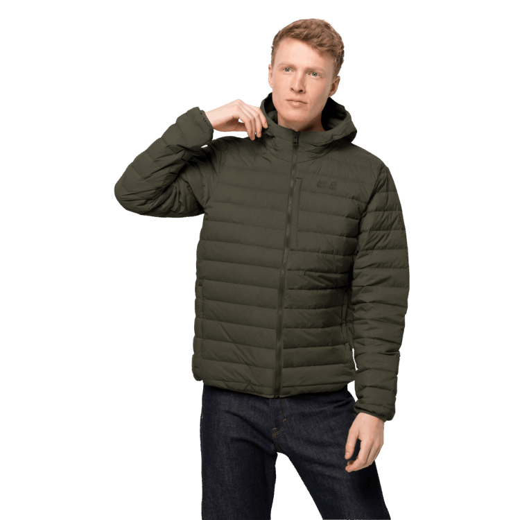 Bonsai Green Men's Glowing Mountain Jacket Brand Jack Wolfskin Origin
