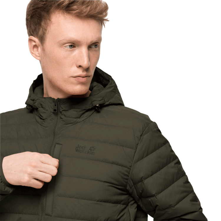 Bonsai Green Men's Glowing Mountain Jacket Brand Jack Wolfskin Origin