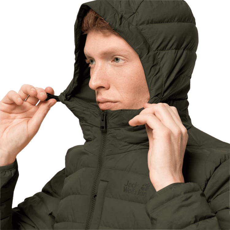 Bonsai Green Men's Glowing Mountain Jacket Brand Jack Wolfskin Origin