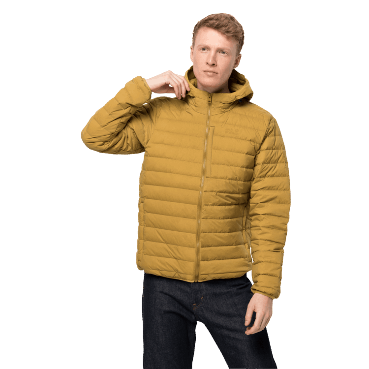 Golden Amber Men's Glowing Mountain Jacket Origins Brand Jack Wolfskin