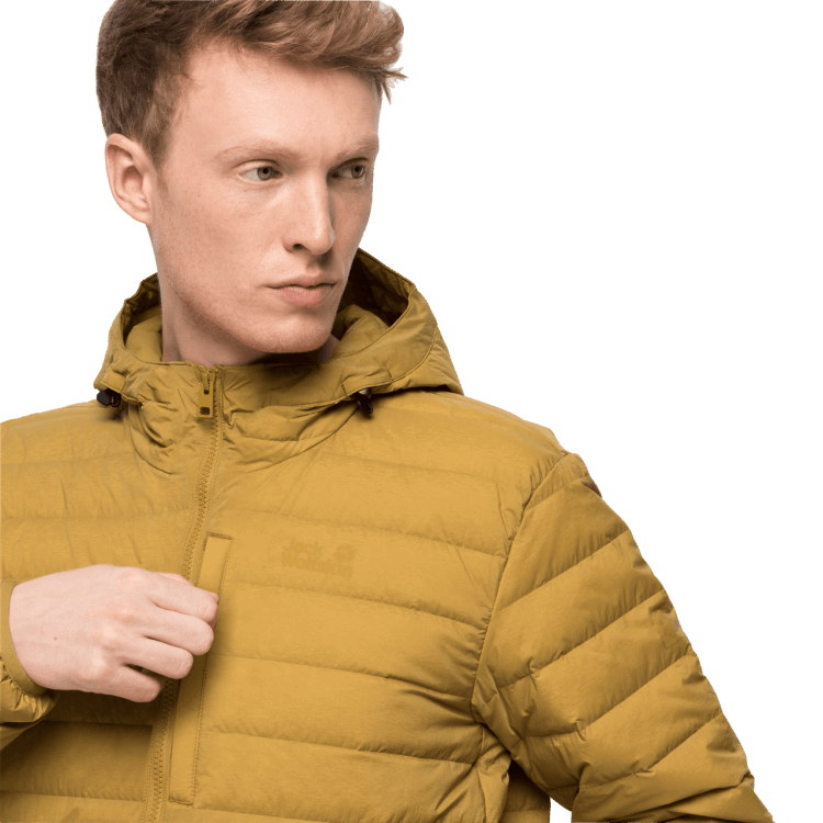 Golden Amber Men's Glowing Mountain Jacket Origins Brand Jack Wolfskin