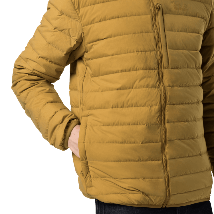 Golden Amber Men's Glowing Mountain Jacket Origins Brand Jack Wolfskin