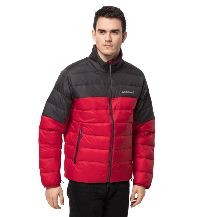 Original Brand Jack Wolfskin Red Lacquer Men's Dna Tundra Jacket