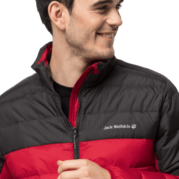 Original Brand Jack Wolfskin Red Lacquer Men's Dna Tundra Jacket