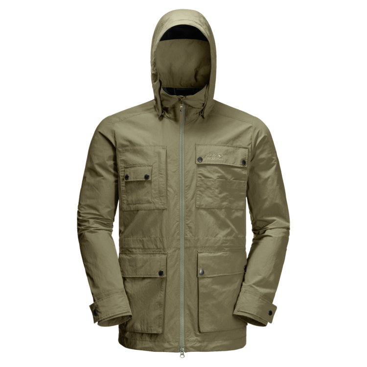 Best Khaki Brand Jack Wolfskin Men's Lakeside Safari Jacket