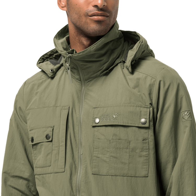 Best Khaki Brand Jack Wolfskin Men's Lakeside Safari Jacket