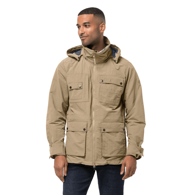 New Sand Dune Men's Lakeside Safari Jacket Brand Jack Wolfskin