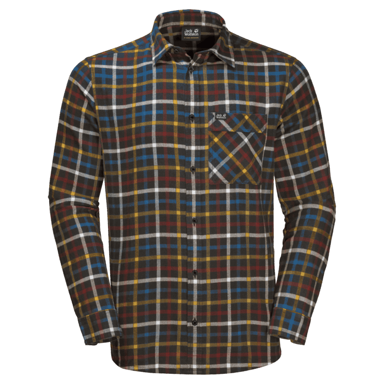 Fraser Island Shirt Brand Jack Wolfskin Origin Bonsai Green Checks