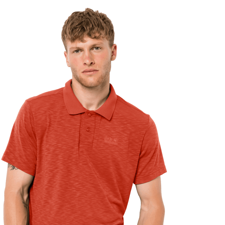 Origins Chili Brand Jack Wolfskin Men's Travel Polo