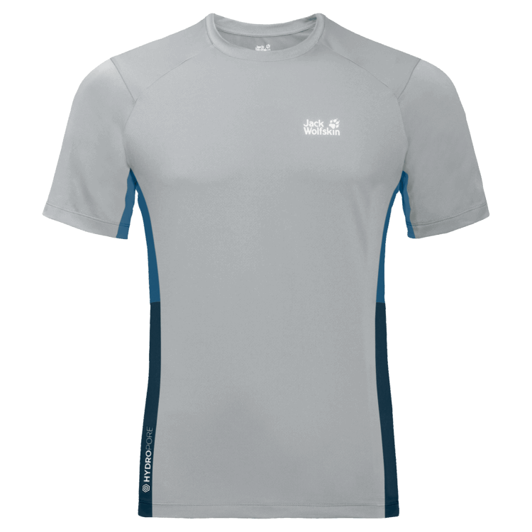 Brand Jack Wolfskin Men's Narrows T Silver Grey Brand