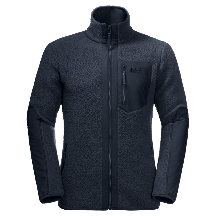 Brands Night Blue Brand Jack Wolfskin Men's Kingsway Fleece Jacket