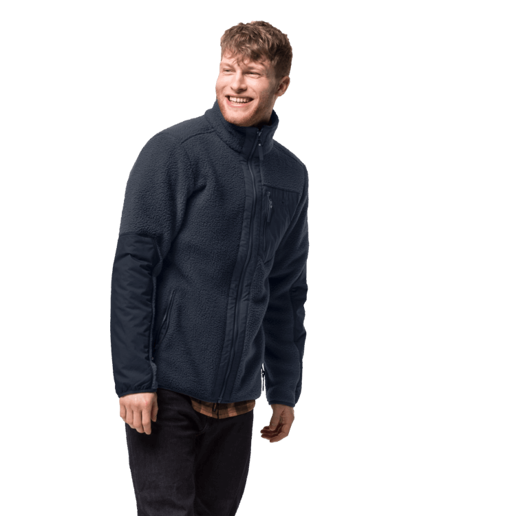 Brands Night Blue Brand Jack Wolfskin Men's Kingsway Fleece Jacket