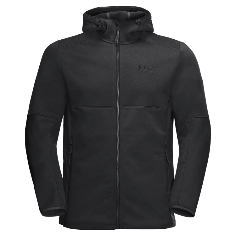 Men's Hydro Hooded II Jacket Brand Jack Wolfskin Best Black