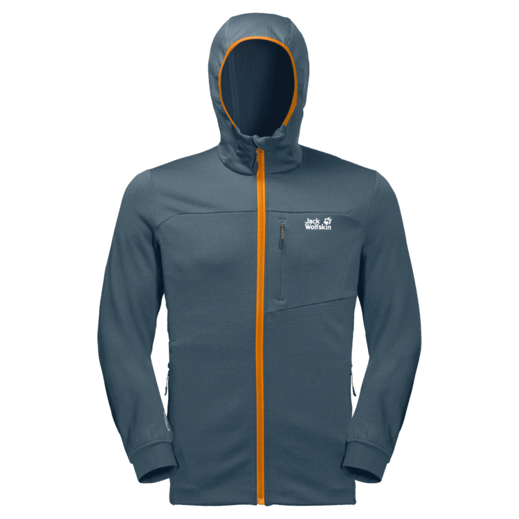 Men's Hydro Grid Fleece Orion Blue Brand Jack Wolfskin New
