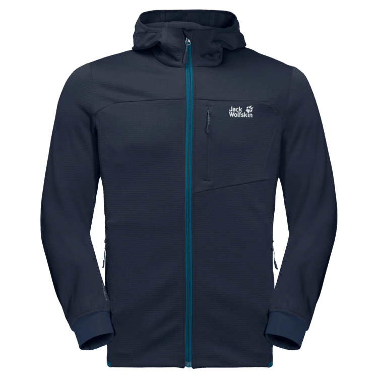 Men's Hydro Grid Fleece Collection Brand Jack Wolfskin Night Blue