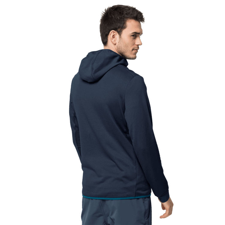Men's Hydro Grid Fleece Collection Brand Jack Wolfskin Night Blue