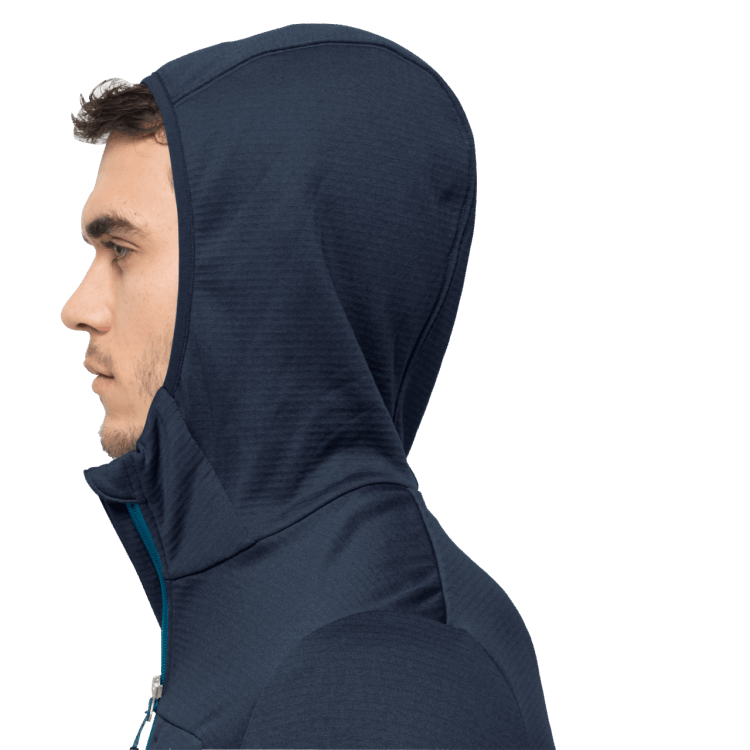 Men's Hydro Grid Fleece Collection Brand Jack Wolfskin Night Blue