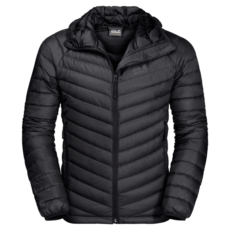 Black Fashion Brand Jack Wolfskin Men's Atmosphere Jacket