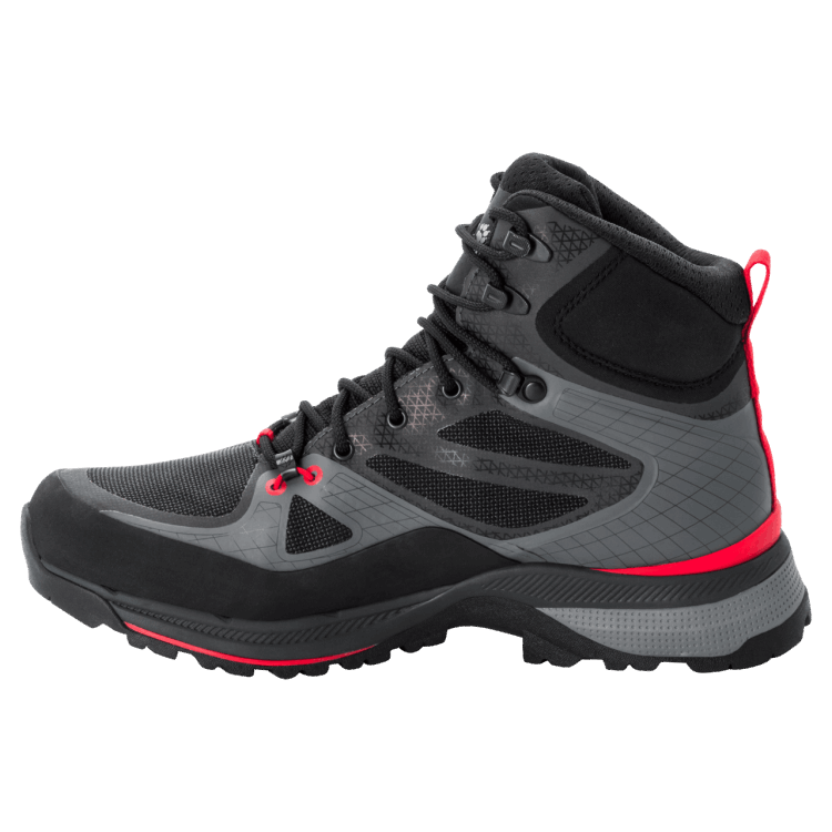 Black-Red Men's Force Trekker Texapore Mid Brand Jack Wolfskin Collections