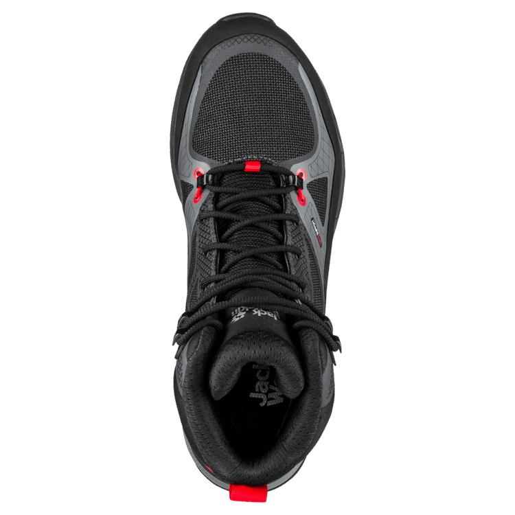 Black-Red Men's Force Trekker Texapore Mid Brand Jack Wolfskin Collections